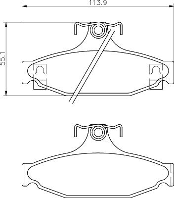 Mintex MDB1767 - Тормозные колодки, дисковые, комплект www.autospares.lv