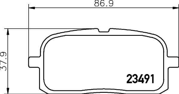 Mintex MDB1709 - Brake Pad Set, disc brake www.autospares.lv