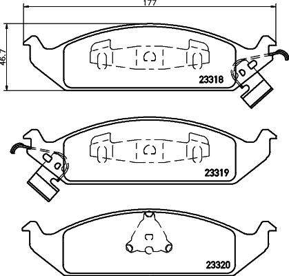 Mintex MDB1784 - Bremžu uzliku kompl., Disku bremzes www.autospares.lv