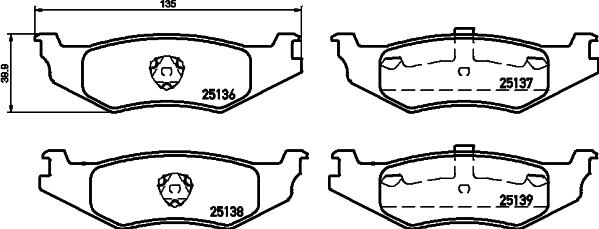 Mintex MDB1773 - Bremžu uzliku kompl., Disku bremzes www.autospares.lv