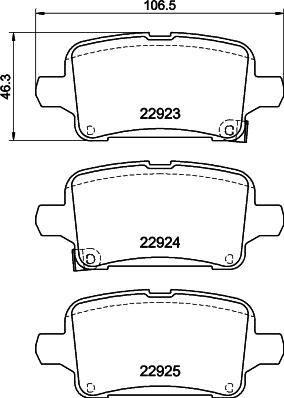 Mintex MDB84057 - Bremžu uzliku kompl., Disku bremzes www.autospares.lv