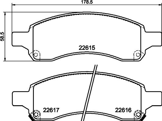 Mintex MDB84212 - Bremžu uzliku kompl., Disku bremzes www.autospares.lv