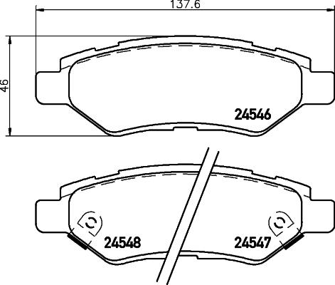 Mintex MDB82898 - Bremžu uzliku kompl., Disku bremzes www.autospares.lv