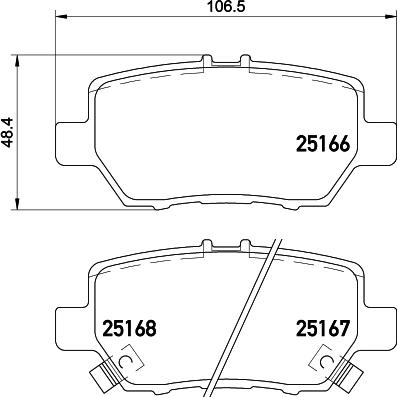 Mintex MDB3169 - Bremžu uzliku kompl., Disku bremzes www.autospares.lv