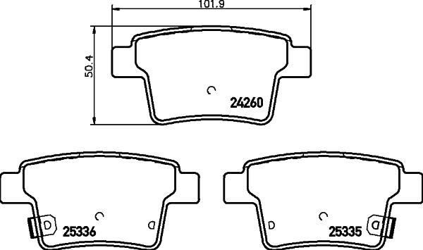 Mintex MDB3118 - Bremžu uzliku kompl., Disku bremzes www.autospares.lv