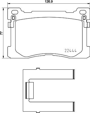 Mintex MDB3809 - Bremžu uzliku kompl., Disku bremzes www.autospares.lv