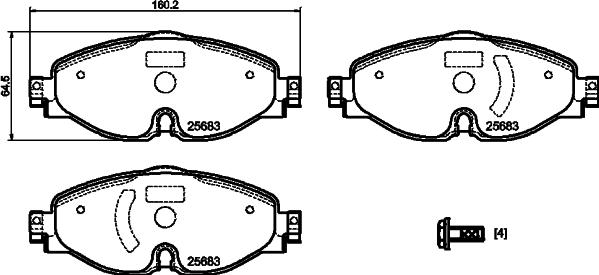 Mintex MDB3827 - Bremžu uzliku kompl., Disku bremzes www.autospares.lv