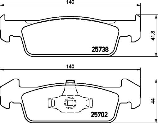 Mintex MDB3375 - Bremžu uzliku kompl., Disku bremzes www.autospares.lv