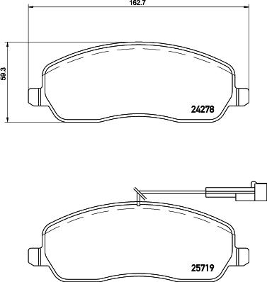 Mintex MDB3296 - Bremžu uzliku kompl., Disku bremzes www.autospares.lv