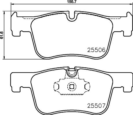 Mintex MDB3216 - Bremžu uzliku kompl., Disku bremzes www.autospares.lv