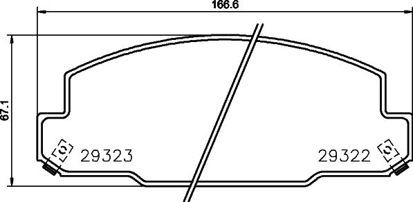 Mintex MDB3274 - Bremžu uzliku kompl., Disku bremzes autospares.lv