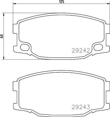 Mintex MDB2949 - Bremžu uzliku kompl., Disku bremzes www.autospares.lv