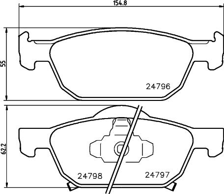 Mintex MDK0260 - Bremžu komplekts, Disku bremzes www.autospares.lv