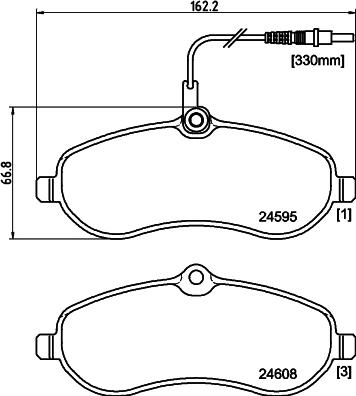 Mintex MVK0045 - Bremžu komplekts, Disku bremzes www.autospares.lv