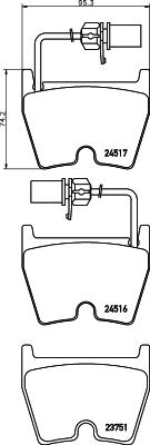 Mintex MDB2970 - Bremžu uzliku kompl., Disku bremzes www.autospares.lv