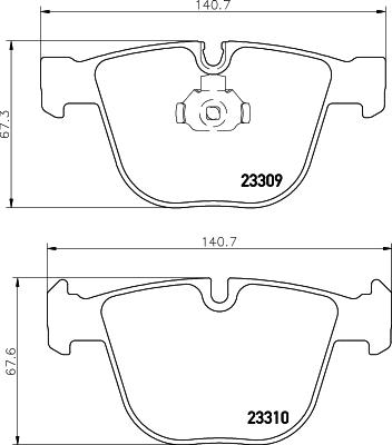 Mintex MDB2419 - Bremžu uzliku kompl., Disku bremzes www.autospares.lv