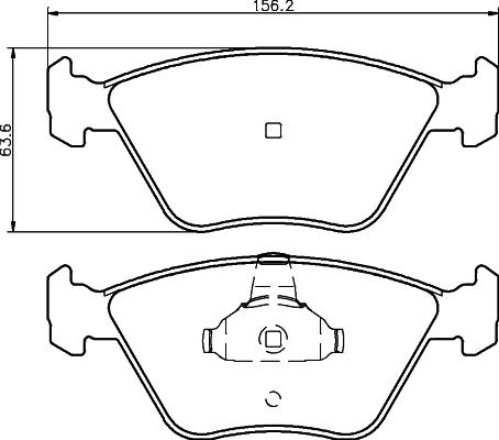 Mintex MDB2415 - Тормозные колодки, дисковые, комплект www.autospares.lv