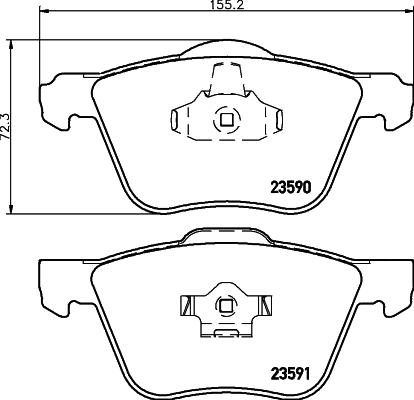 Mintex MDB2543 - Bremžu uzliku kompl., Disku bremzes www.autospares.lv