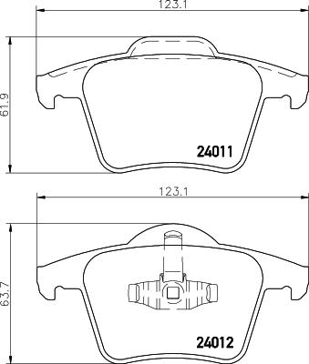 Mintex MDB2613 - Bremžu uzliku kompl., Disku bremzes www.autospares.lv