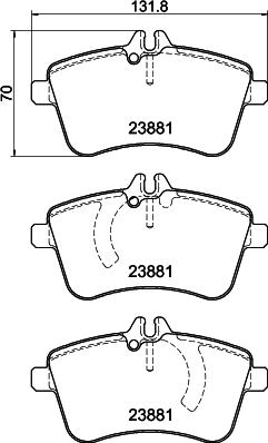 Mintex MDB2671 - Bremžu uzliku kompl., Disku bremzes www.autospares.lv