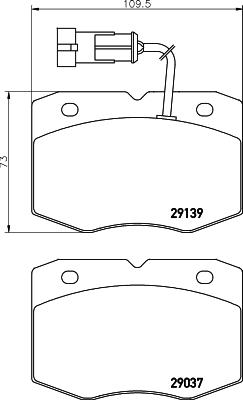 Mintex MDB2049 - Bremžu uzliku kompl., Disku bremzes autospares.lv