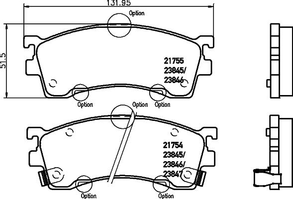 Mintex MDB2054 - Bremžu uzliku kompl., Disku bremzes www.autospares.lv