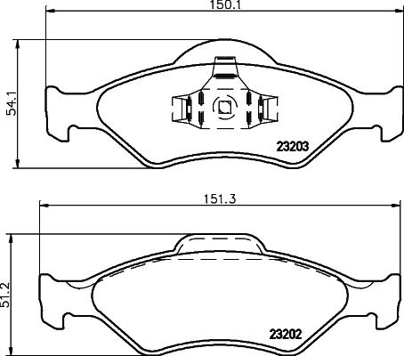 Mintex MDB2060 - Тормозные колодки, дисковые, комплект www.autospares.lv