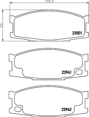 Mintex MDB2028 - Bremžu uzliku kompl., Disku bremzes autospares.lv