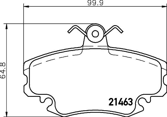 Mintex MDB2192 - Brake Pad Set, disc brake www.autospares.lv