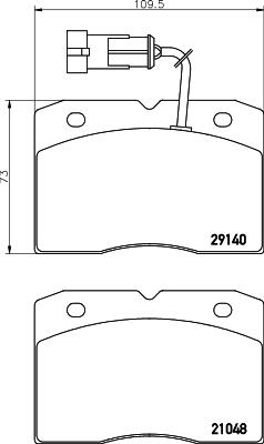 Mintex MDB2156 - Bremžu uzliku kompl., Disku bremzes autospares.lv