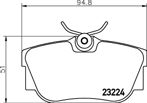 Mintex MDB2105 - Тормозные колодки, дисковые, комплект www.autospares.lv