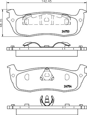 Mintex MDB2181 - Bremžu uzliku kompl., Disku bremzes www.autospares.lv