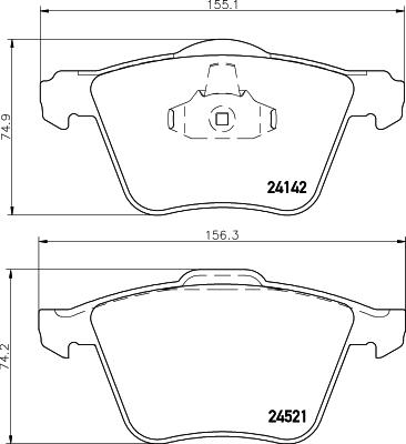 Mintex MDK0235 - Brake Set, disc brakes www.autospares.lv