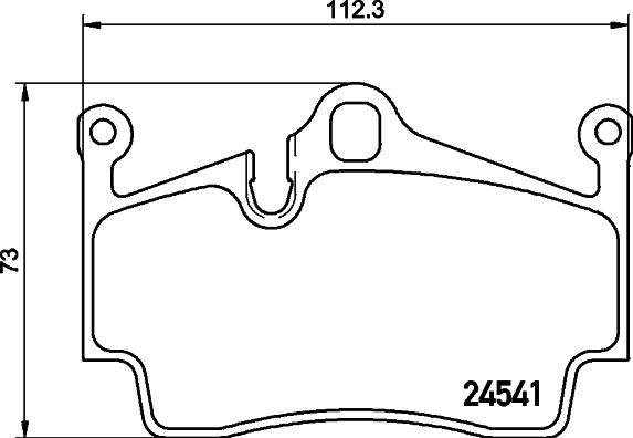 Mintex MDB2889 - Тормозные колодки, дисковые, комплект www.autospares.lv