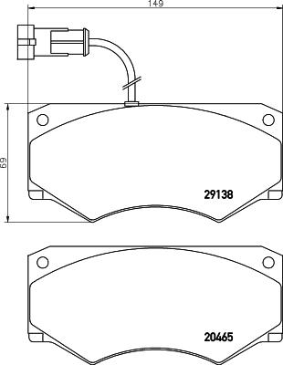 Mintex MDB2640 - Bremžu uzliku kompl., Disku bremzes www.autospares.lv