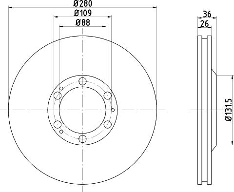 Mintex MDC988 - Bremžu diski www.autospares.lv