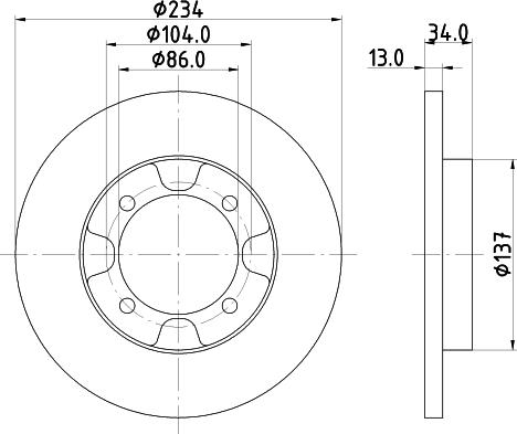 Mintex MDC935 - Bremžu diski www.autospares.lv