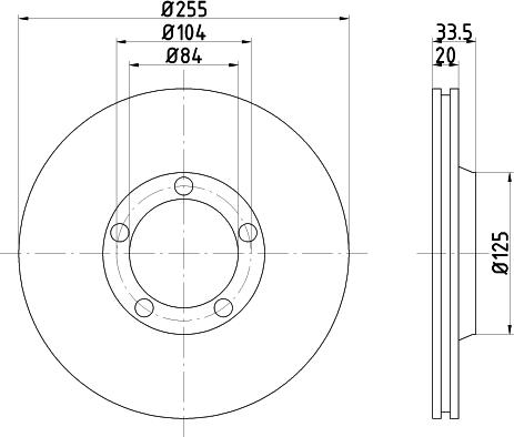 Mintex MDC924 - Bremžu diski www.autospares.lv