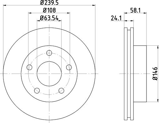 Mintex MDC461 - Bremžu diski www.autospares.lv