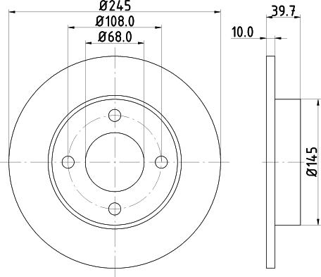 Mintex MDC562 - Bremžu diski www.autospares.lv