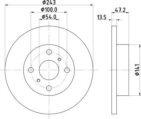 Mintex MDC539 - Bremžu diski www.autospares.lv