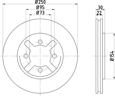 Mintex MDC690 - Bremžu diski www.autospares.lv