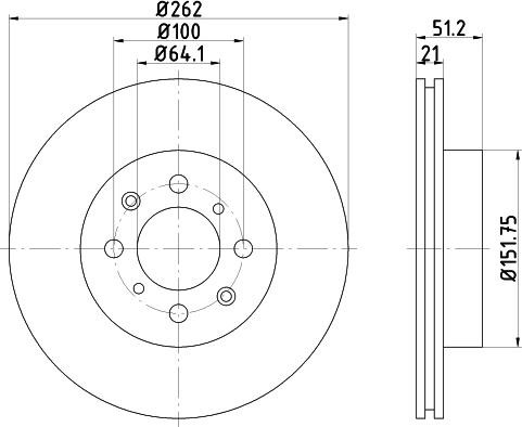 Mintex MDC643 - Bremžu diski www.autospares.lv