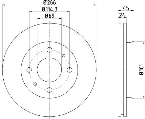 Mintex MDC673 - Bremžu diski www.autospares.lv