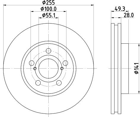 Mintex MDC1971 - Тормозной диск www.autospares.lv