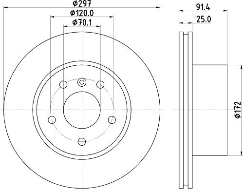 Mintex MDC1445 - Тормозной диск www.autospares.lv