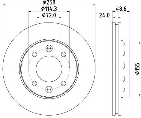 Mintex MDC1468 - Bremžu diski www.autospares.lv