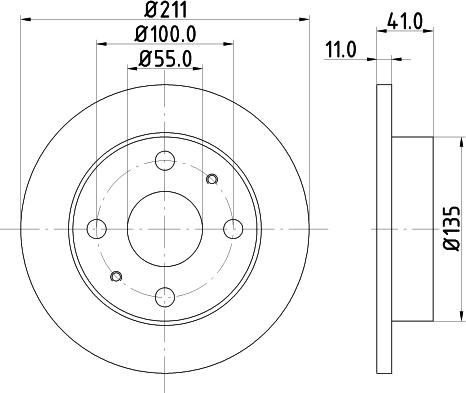 Mintex MDC1471 - Bremžu diski www.autospares.lv