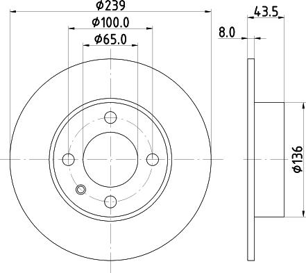 Mintex MDC154 - Bremžu diski www.autospares.lv