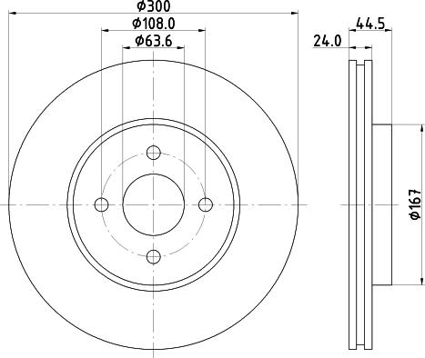 Mintex MDC1559 - Bremžu diski www.autospares.lv